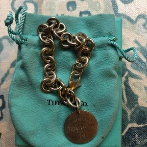 Tiffany charm bracelet. Circle 925 tag. Used.